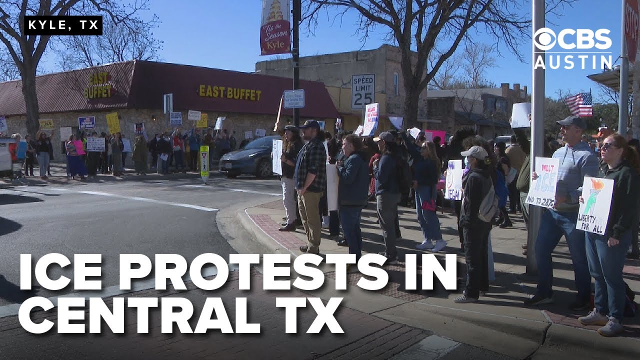 Central TX Protests: Residents demand ICE leave city after recent raids