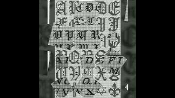 Attractive and fascinating cross stitch English alphabets designs