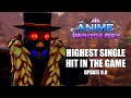 What is the Highest Damage, We Can Get in a Single Hit Indicator in ANIME VANGUARDS 9.0
