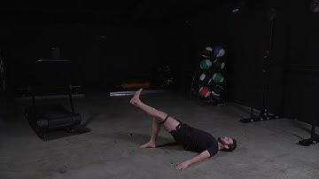 Mini-Band Hip Flexions w/ Glute Bridge ISO.