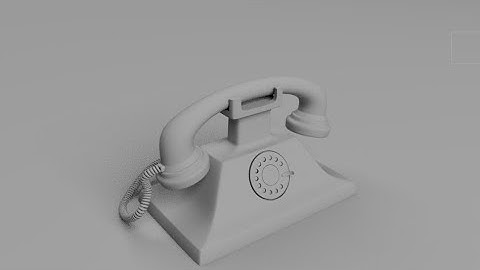 how i Model This old landline telephone | using Autodesk Maya