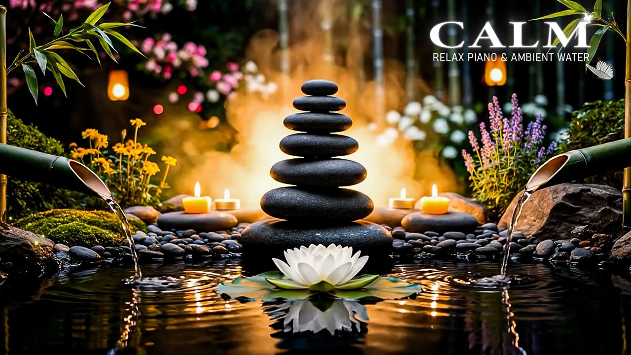 Relaxing Music for Healing + Water Sounds 🌿 Healing Music for Sleep, Anxiety & Calm Mind