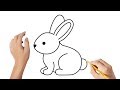 How to draw an Easter bunny #2 🐇 🐰 | Easy drawings