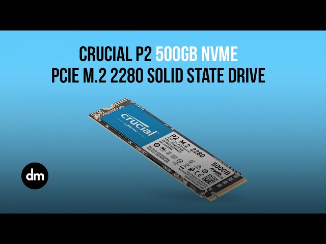 Crucial P2 500GB NVMe SSD | NVMe PCIe M.2 SSD - CT500P2SSD8
