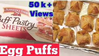 How to make Egg Puff Recipe with Pastry Sheets | Egg Puff's recipe