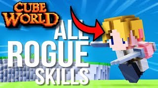 Cube World 2019 - ALL ROGUE CLASS SKILLS (Assassin & Ninja)