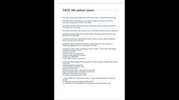 tncc 8th edition exam with complete solution