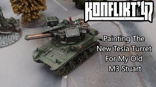 I got the new Tesla Turret for my M3 Stuart!