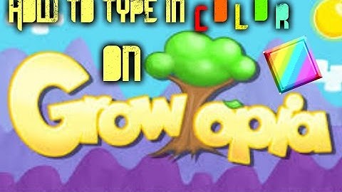 How to type in colors on Growtopia (iOS)