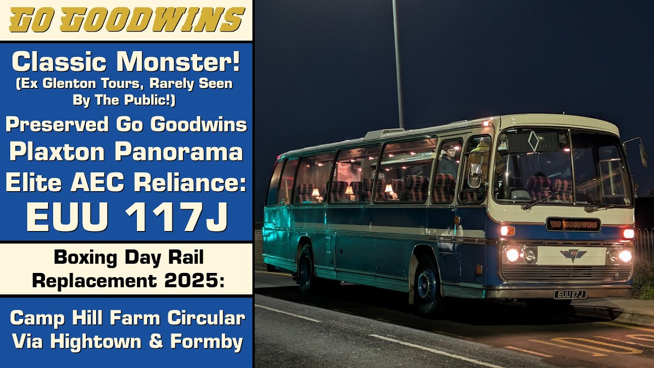 (Classic Monster!) Preserved Go Goodwins Plaxton Panorama Elite AEC Reliance: EEU 117J
