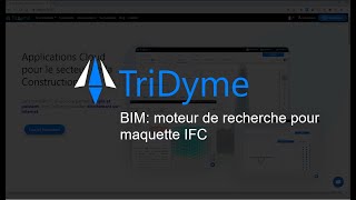 TriDyme: Applications BIM | Moteur de Recherche