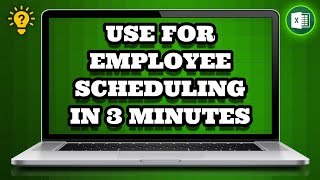 How to Use Excel for Employee Scheduling in 3 Minutes | Social Tech Insider
