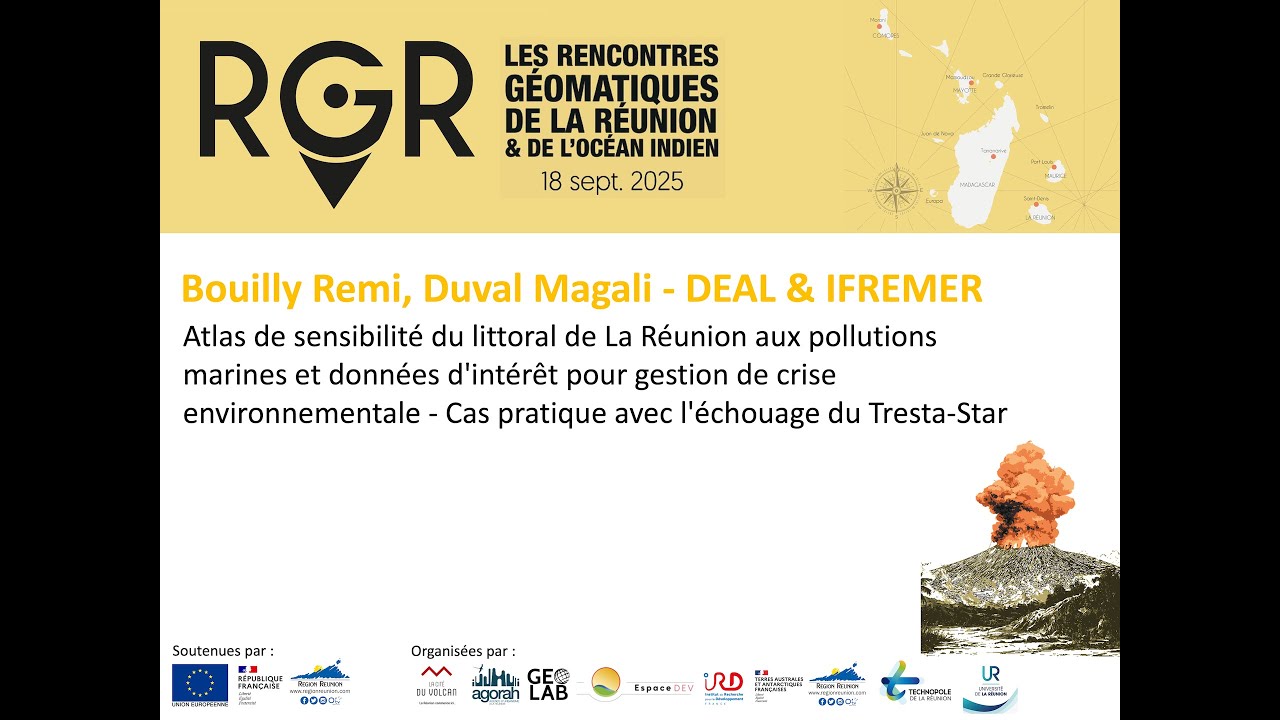 Atlas de sensibilité du littoral de La Réunion aux pollutions marines et données d'intérêt pour gestion de crise environnementale - Cas pratique avec l'échouage du Tresta-Star