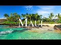 Maui 4k u scenic relaxation film with calming music  4k ultra