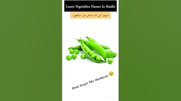 VegetablesNames in sindhi #learnsindhi #sindhilanguage #sindhi #sindhishorts
