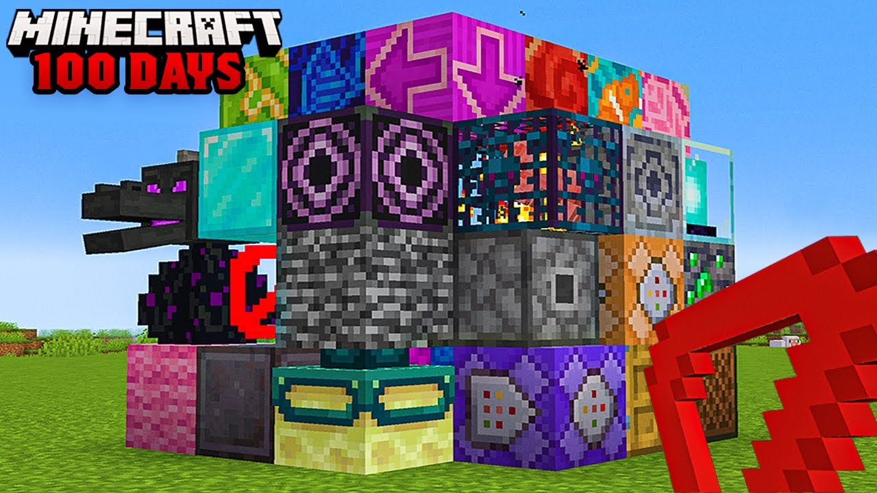 جمعت كل البلوكات النادرة والغير قانونية في ماين كرافت هاردكور