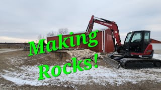 Busting out old Harvestore Foundations!