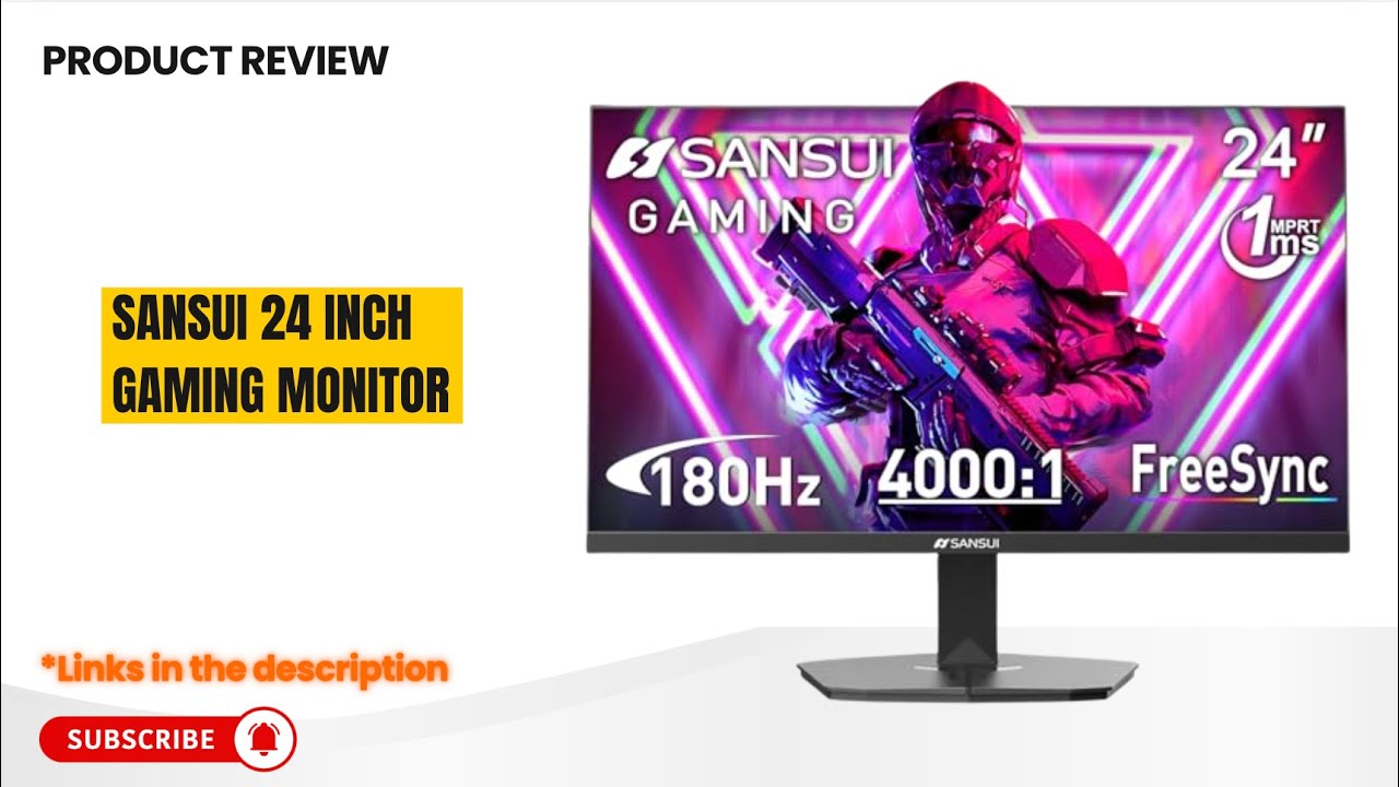 SANSUI 24 Inch 200Hz Gaming Monitor Review | 180Hz FreeSync 1ms HDR Budget Beast?