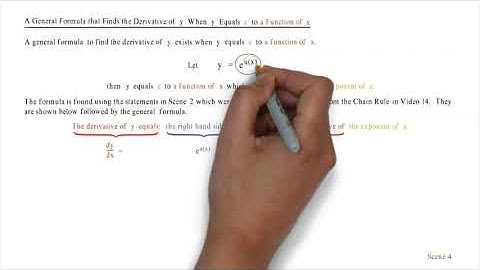 Calculus Examples  The Chain Rule  Video 17  In Example 3,  y  =  e^(3x + 1)