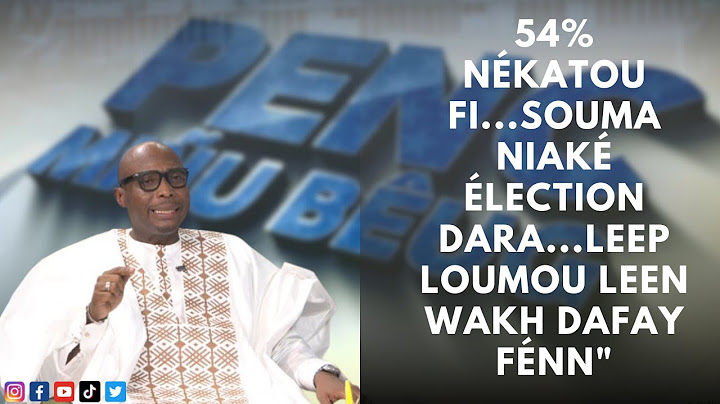 Barthélémy Dias "54% nékatou fi...souma niaké élection dara...leep loumou leen wakh dafay fénn"