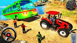 Real Farm Tractor Driving Simulator 3D - Heavy Cargo Missions - New Tractor Game - Android Gameplay screenshot 2