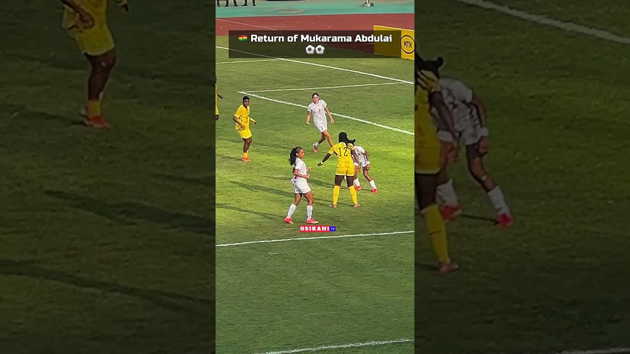 Mukarama Abdulai scored 2 goals vs Mauritius after making a return. #ghana #blackqueens #osikanitv