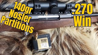 .270win Nosler Partition 140gr