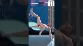 French diver Alexis Jandard slipped and fell into a pool