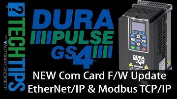 DURApulse GS4 Com Card Firmware Update from AutomationDirect