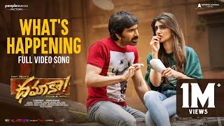 What's Happening Full Video Song | Dhamaka | Ravi Teja | Sreeleela | Thrinadha Rao | Bheems