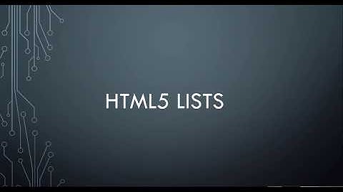 11- HTML5 Lists -- HTML5 & CSS3 Tutorials in Urdu | Hindi 2018