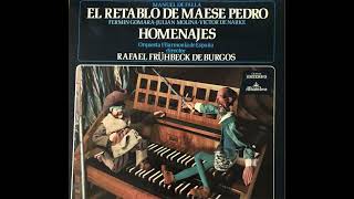 Falla: El Retablo de Maese Pedro. 1972. Frühbeck de Burgos. Molina, Gomara, de Narké.