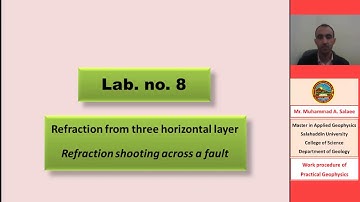 Lab. no. 8:  Refraction from three horizontal layer and Fault (Seismic Method)