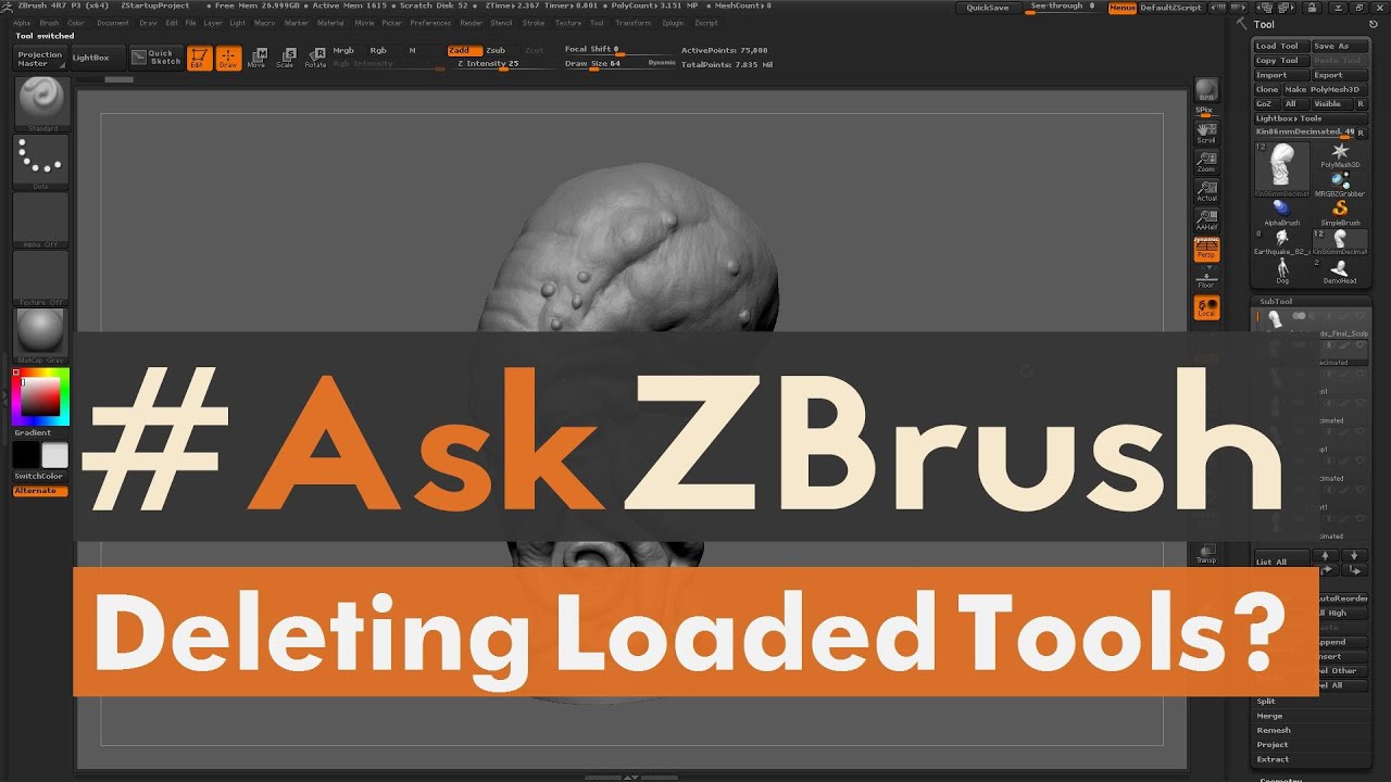 zbrush delete tool