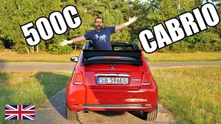 Fiat 500C Hybrid - Mini Cabrio Instead of MX-5? (ENG) - Test Drive and Review