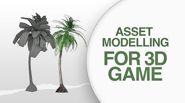 How to Model a Low Poly Game Asset/Coconut tree modelling and texturing