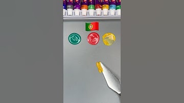 What color do mixed flags make? #colormixing #paintmixing #satisfying #sharkzhan #asmr #tapping#asmr