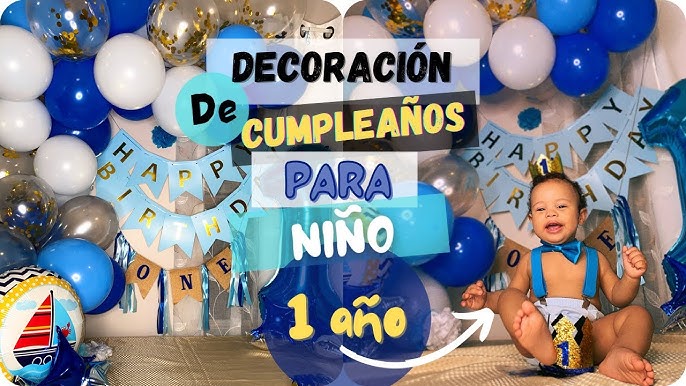 Decoración para fiesta 1 Año de niño / Decoration for party 1 year of boy 