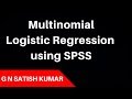 # Multinomial logistic regression using SPSS by G N Satish Kumar