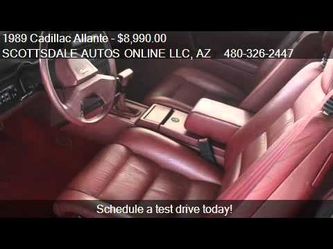 1989 Cadillac Allante  - for sale in SCOTTSDALE, AZ 85260