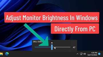 How to Adjust Monitor Brightness in Windows Directly From PC || Adjust  Extended Monitor Brightness