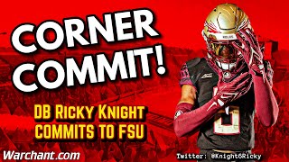 Ricky Knight Commits to 'Noles | Florida State Football Recruiting 2024 | Warchant TV #FSU
