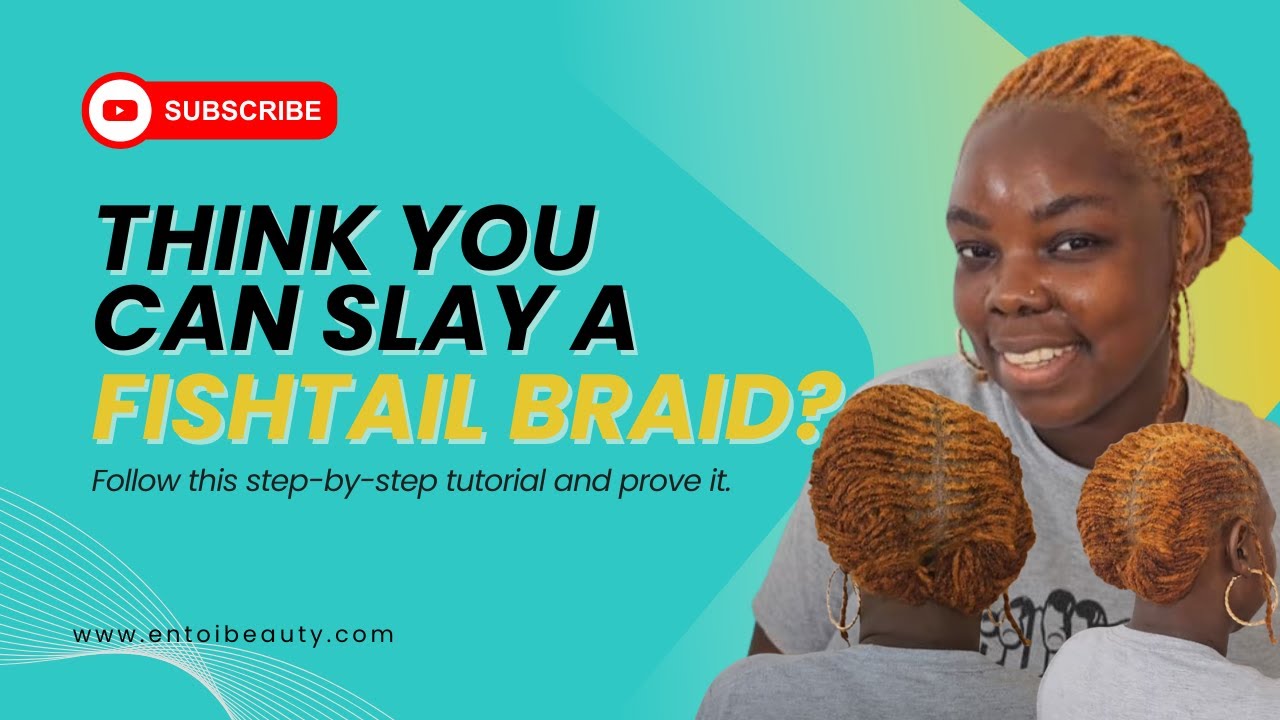 Fishtail braid step by step tutorial | Sisterlocs | Microlocs