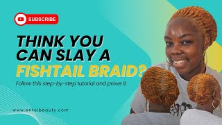 Fishtail braid step by step tutorial | Sisterlocs | Microlocs