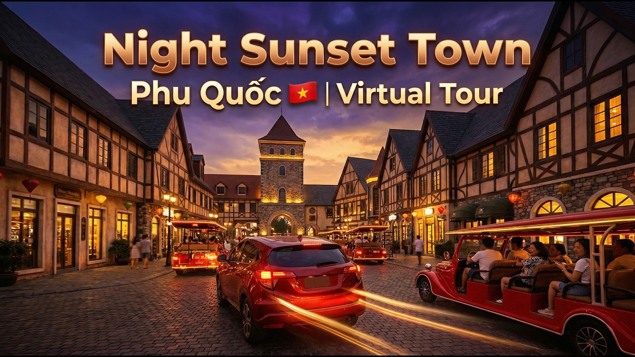 Night Sunset Town Phu Quoc 4K Virtual Tour