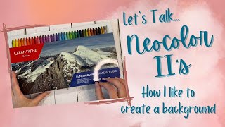 How I create backgrounds using Neocolor II's | Adult Coloring