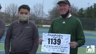 3/22/21: Rock Bridge Tennis Coach Sets New MO Win Record