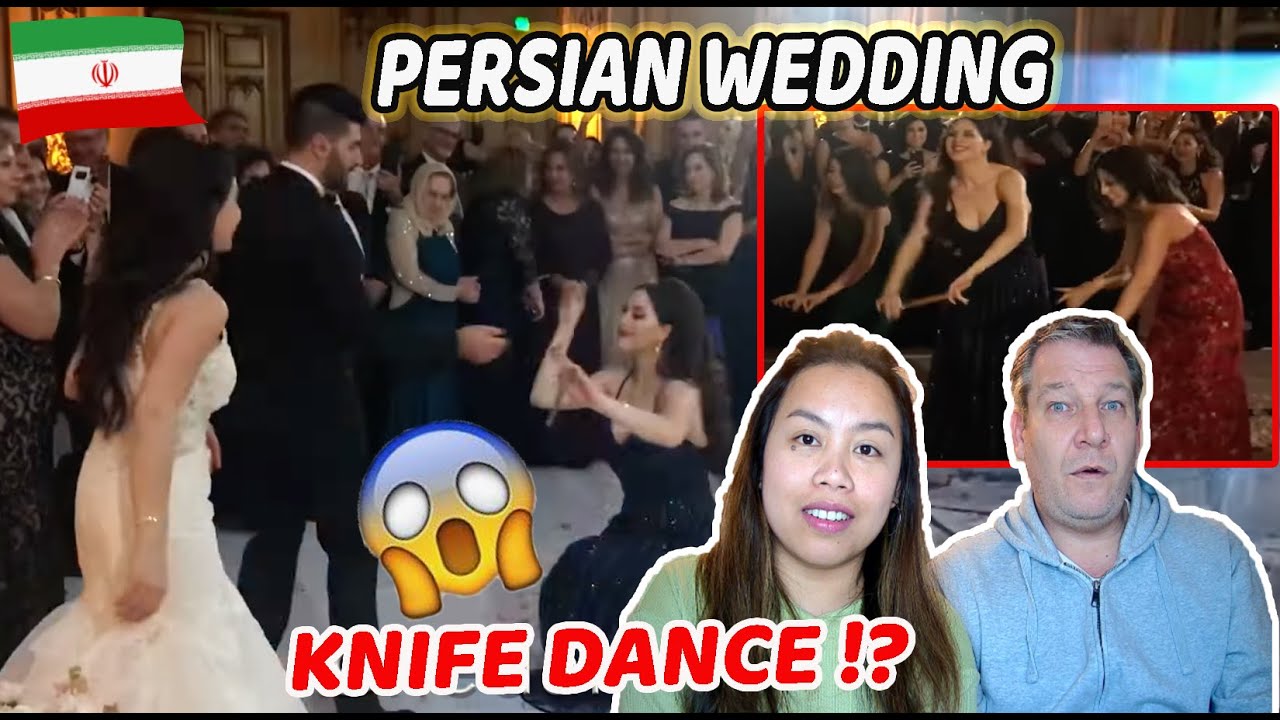 Persian Wedding Knife Dance Raghse Chaghoo 😱💃🏻|REACTION!!