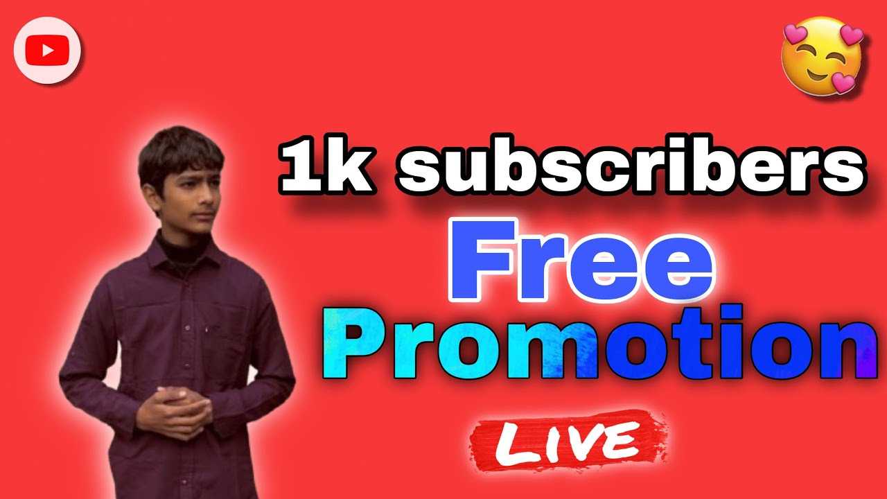 Free 1k subscribers ||free subscribers live promotion | Live channel checking 🔴