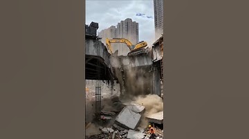 Terrifying Bridge Collapse! Workers Run for Their Lives During Total Structural Failure 😱🚧